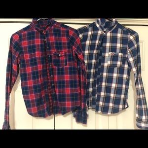TWO for ONE hollister flannels